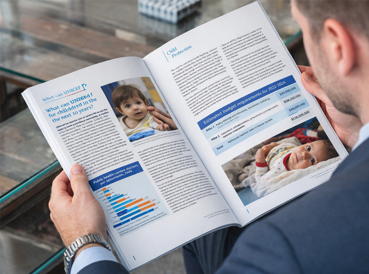 Professional Editorial Design and Layout for International NGO Report - Graphic Designer Halifax
